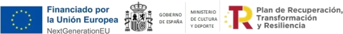 Financiado por la Unión Europea – NextGenerationEU, Gobierno de España, Ministerio de Cultura y Deporte y Plan de Recuperación, Transformación y Resiliencia